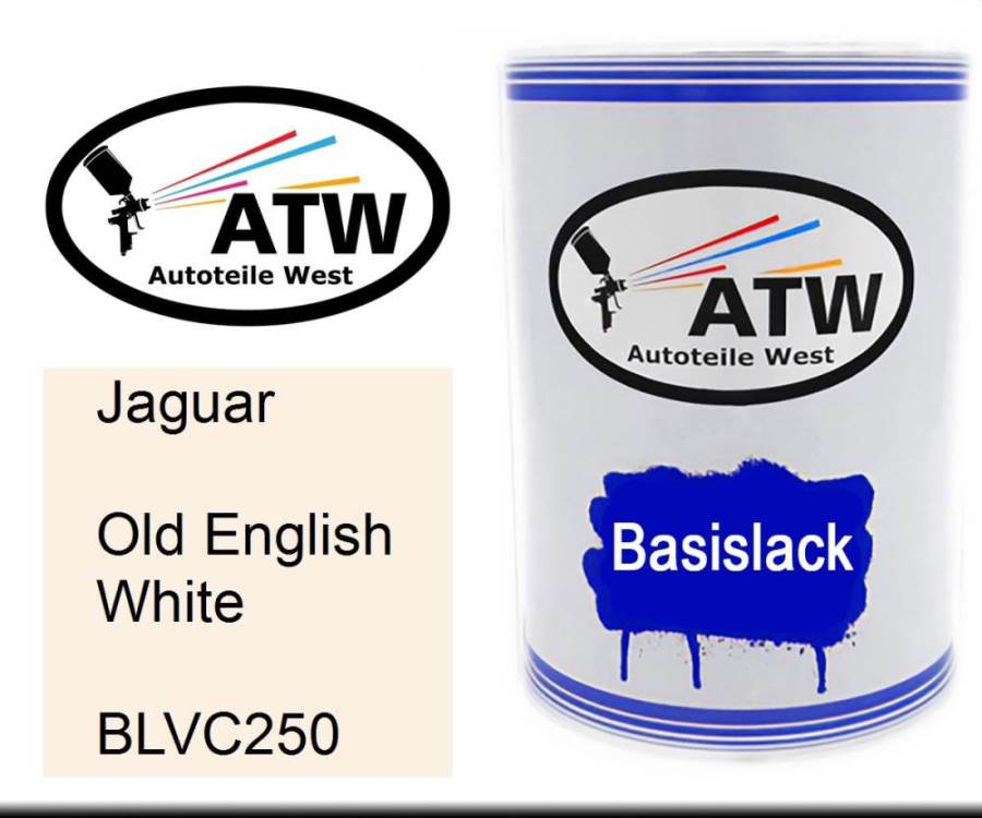 Jaguar, Old English White, BLVC250: 500ml Lackdose, von ATW Autoteile West.